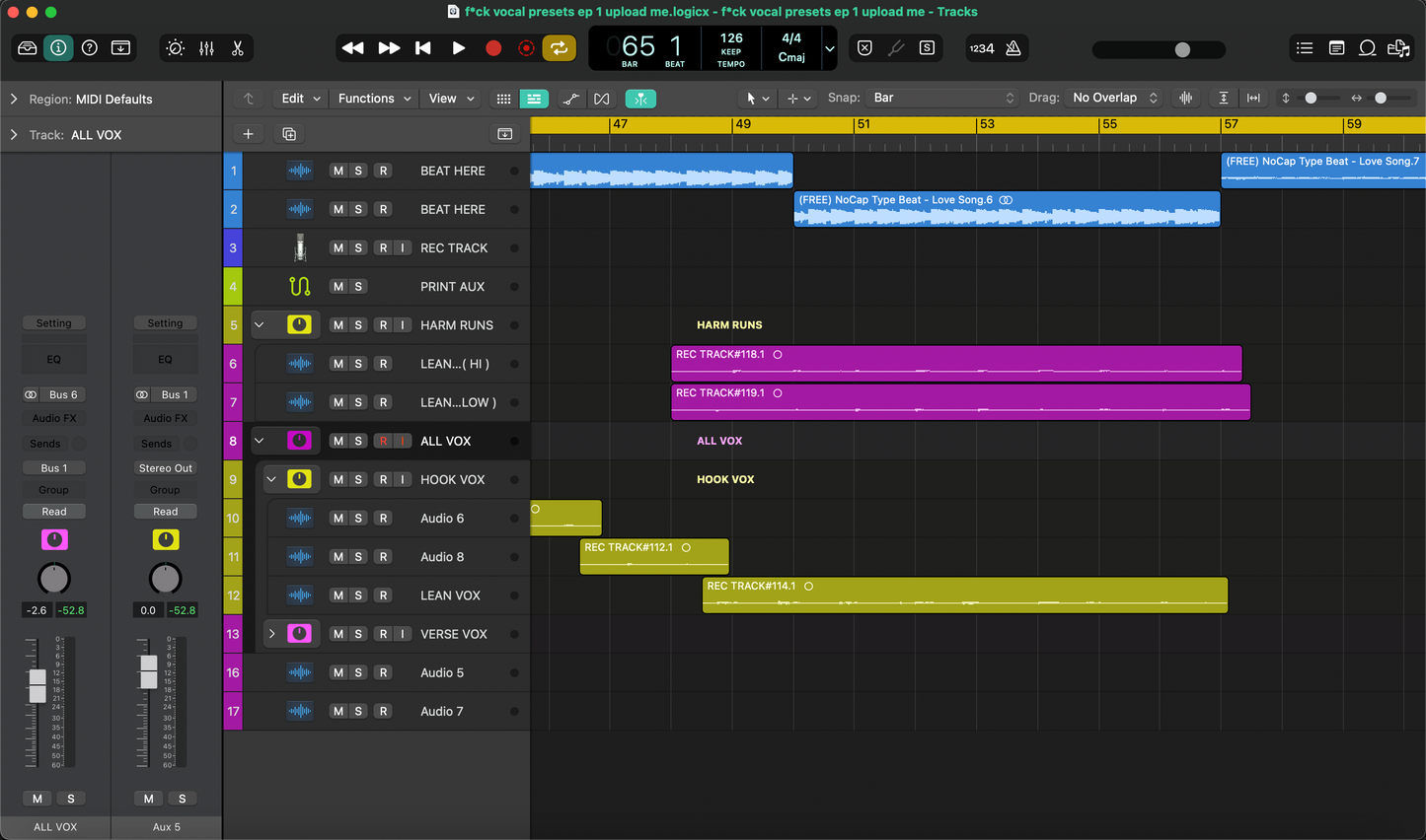 F*ck Dem Presets Logic Pro 11 Session For Mixing